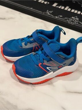 New Balance Kids Blue and Orange Athletic Sneakers